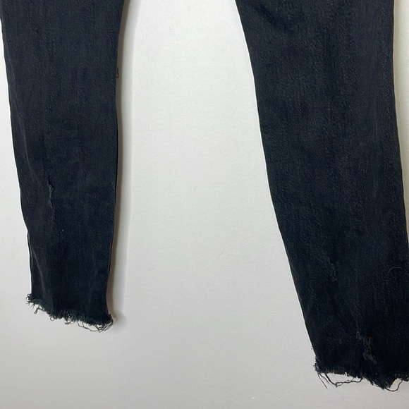 PISTOLA Nico very distressed ring zipper buttons fly cropped jeans - Picture 8 of 11